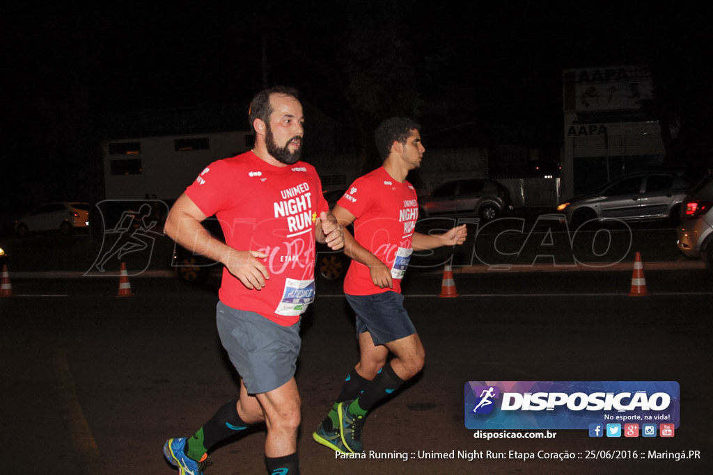 Unimed Night Run: Etapa Coração :: Paraná Running 2016