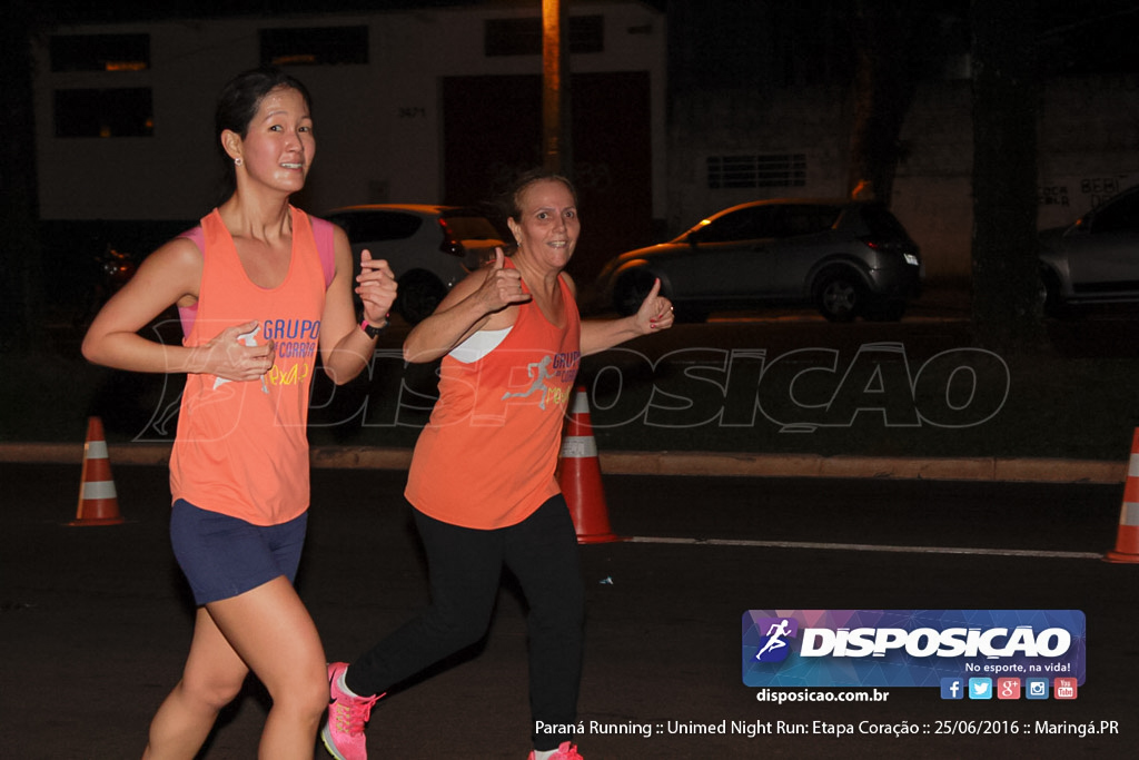 Unimed Night Run: Etapa Coração :: Paraná Running 2016