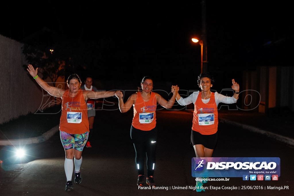 Unimed Night Run: Etapa Coração :: Paraná Running 2016