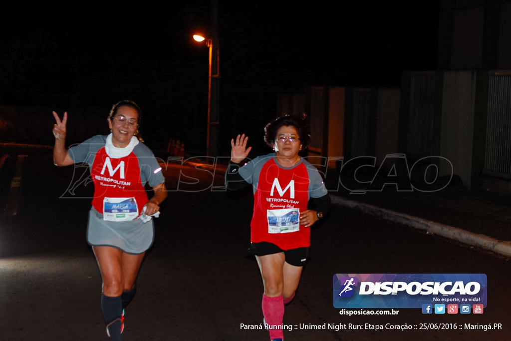 Unimed Night Run: Etapa Coração :: Paraná Running 2016