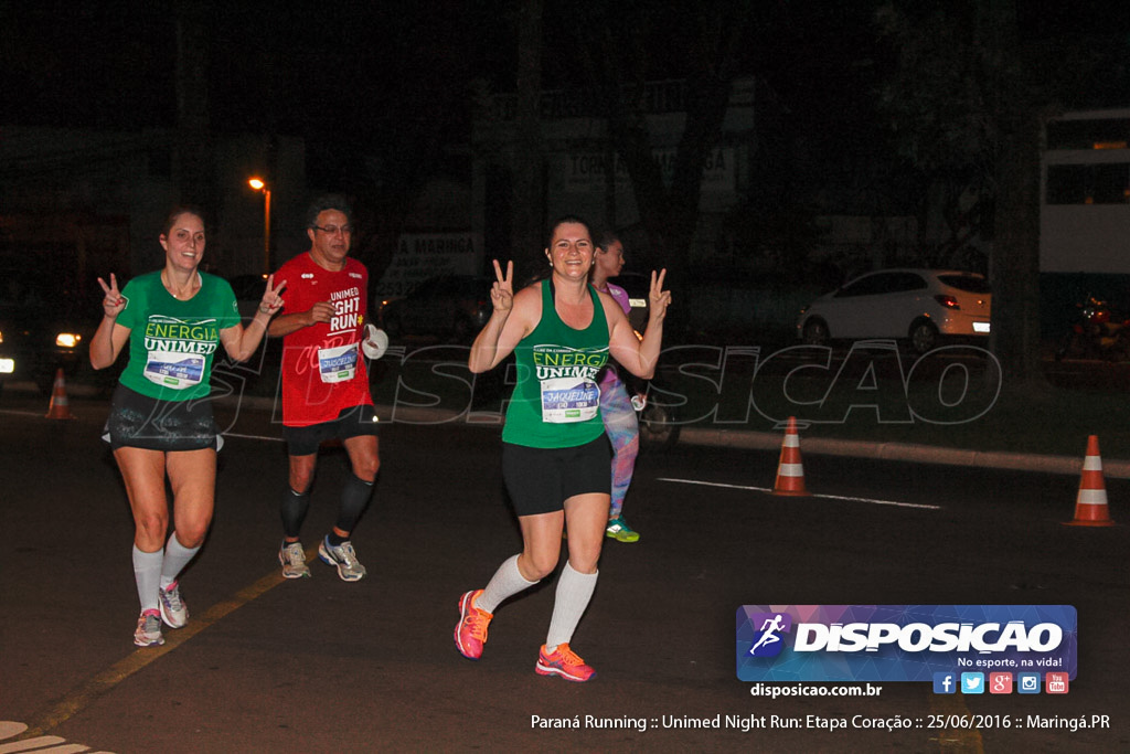 Unimed Night Run: Etapa Coração :: Paraná Running 2016