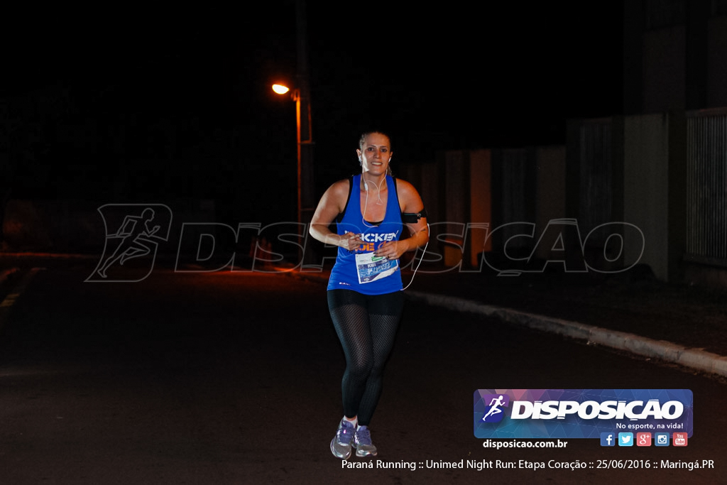 Unimed Night Run: Etapa Coração :: Paraná Running 2016