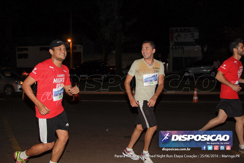 Unimed Night Run: Etapa Coração :: Paraná Running 2016