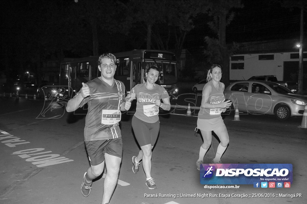 Unimed Night Run: Etapa Coração :: Paraná Running 2016