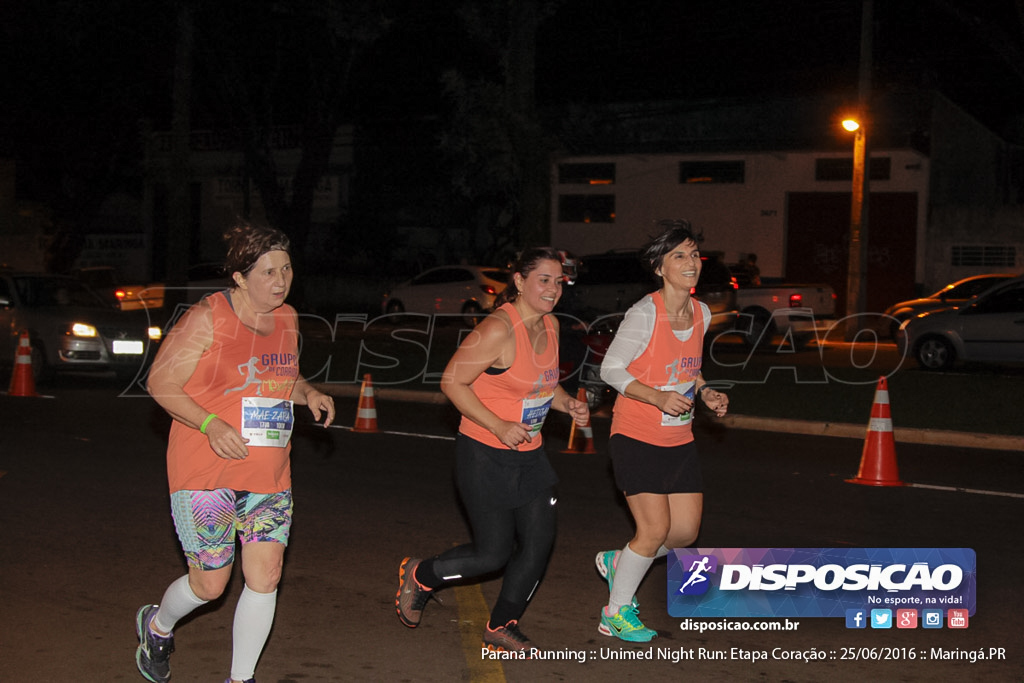 Unimed Night Run: Etapa Coração :: Paraná Running 2016