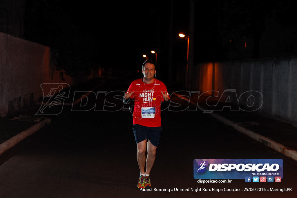 Unimed Night Run: Etapa Coração :: Paraná Running 2016