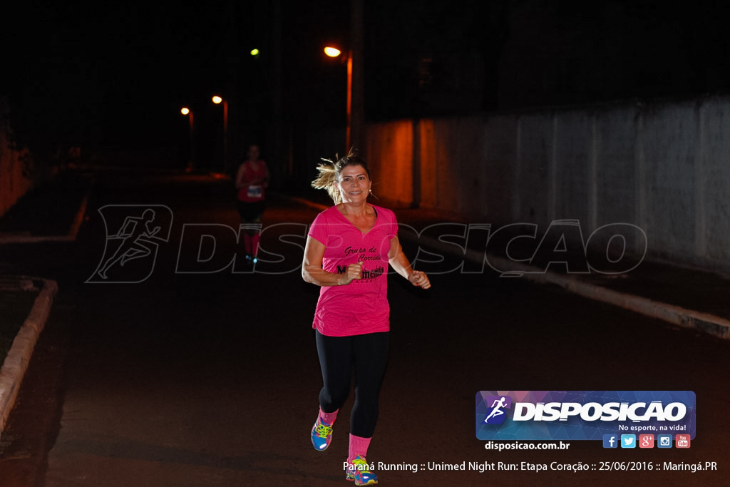 Unimed Night Run: Etapa Coração :: Paraná Running 2016