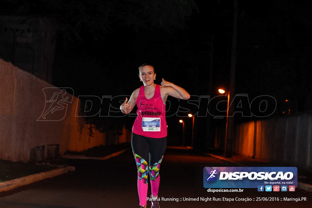 Unimed Night Run: Etapa Coração :: Paraná Running 2016