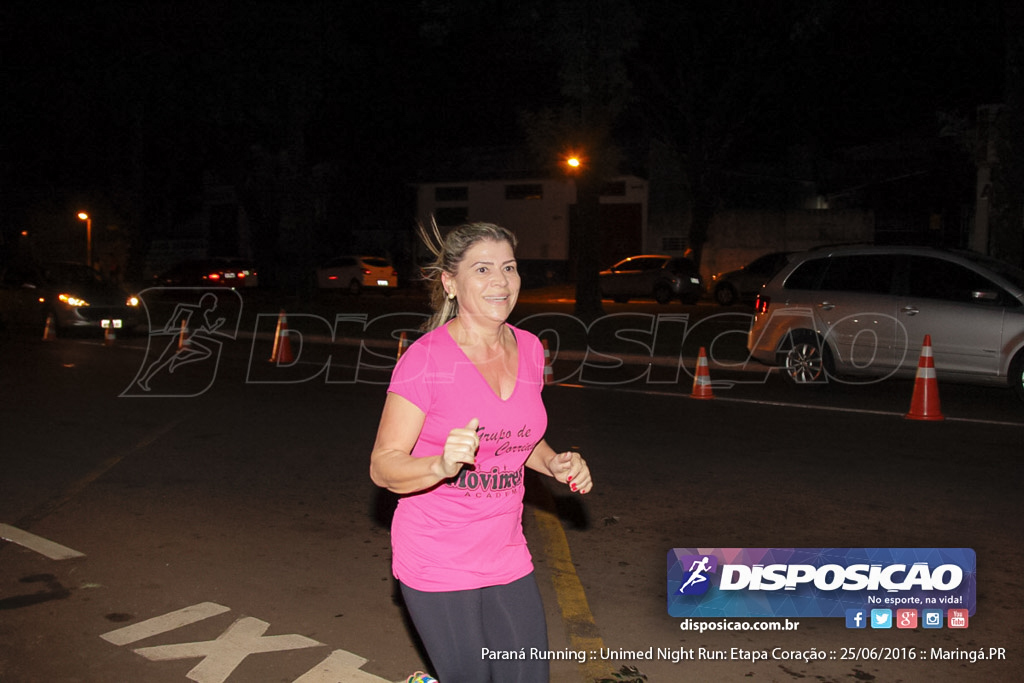 Unimed Night Run: Etapa Coração :: Paraná Running 2016