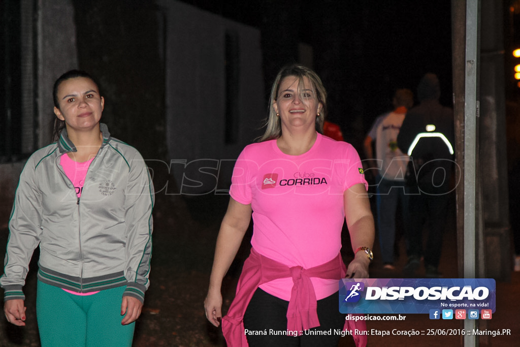 Unimed Night Run: Etapa Coração :: Paraná Running 2016