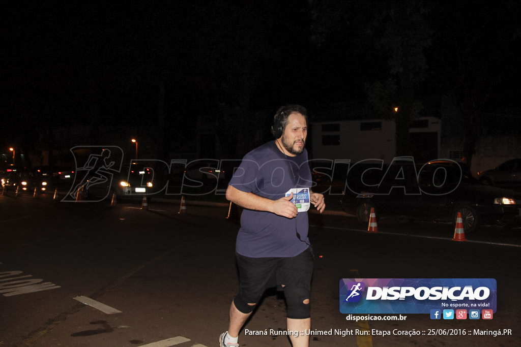 Unimed Night Run: Etapa Coração :: Paraná Running 2016