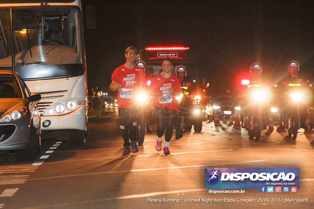 Unimed Night Run: Etapa Coração :: Paraná Running 2016