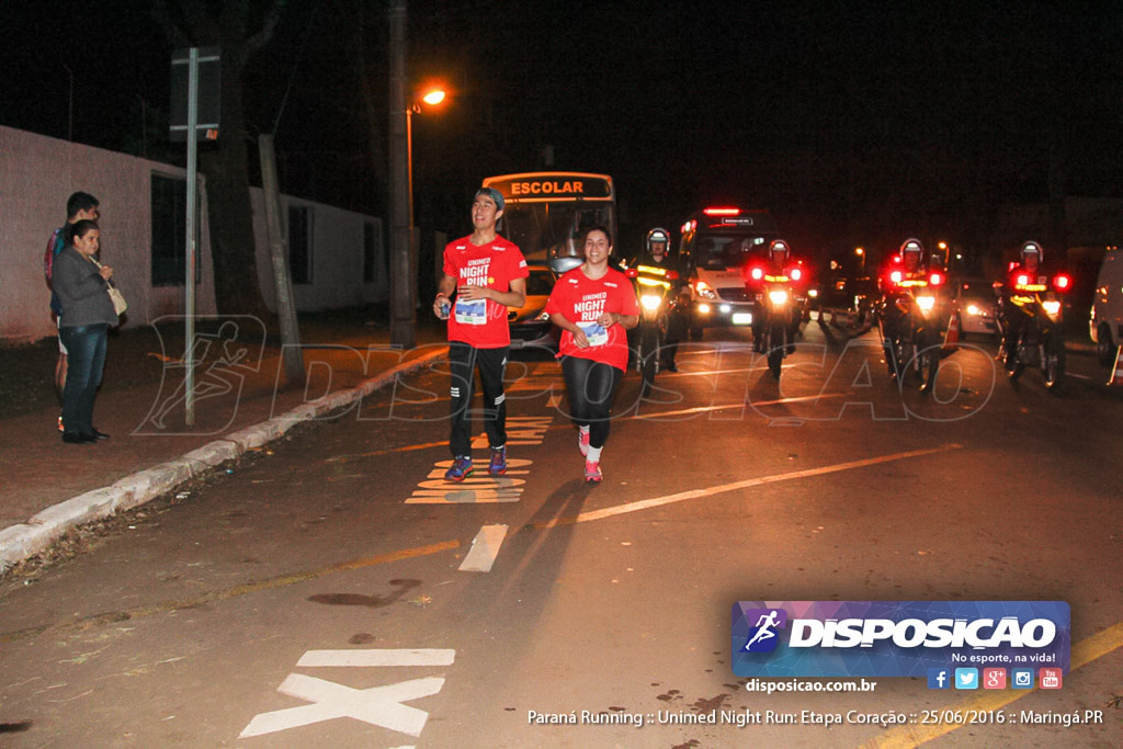 Unimed Night Run: Etapa Coração :: Paraná Running 2016