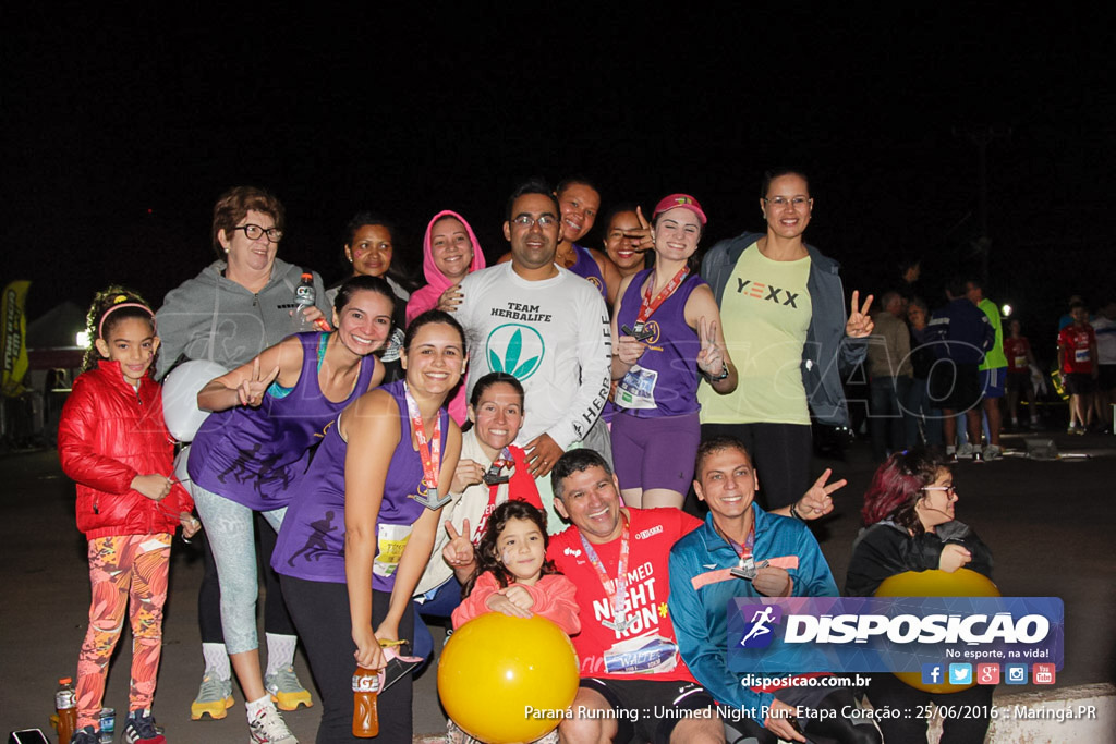 Unimed Night Run: Etapa Coração :: Paraná Running 2016