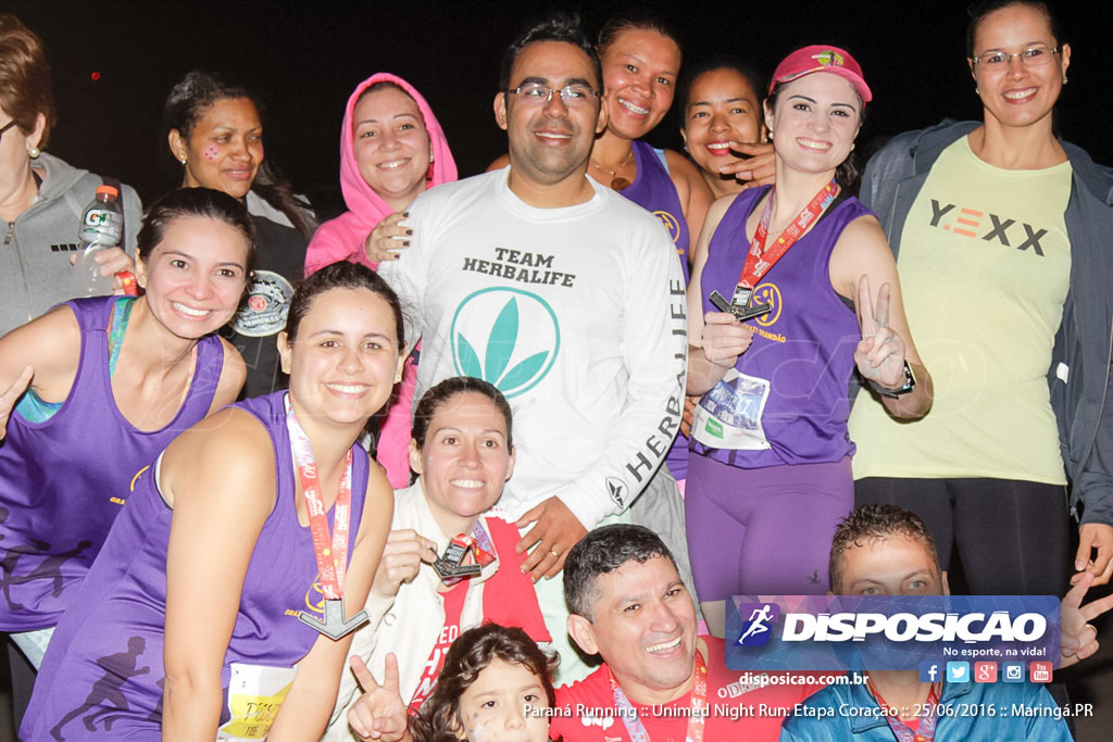 Unimed Night Run: Etapa Coração :: Paraná Running 2016