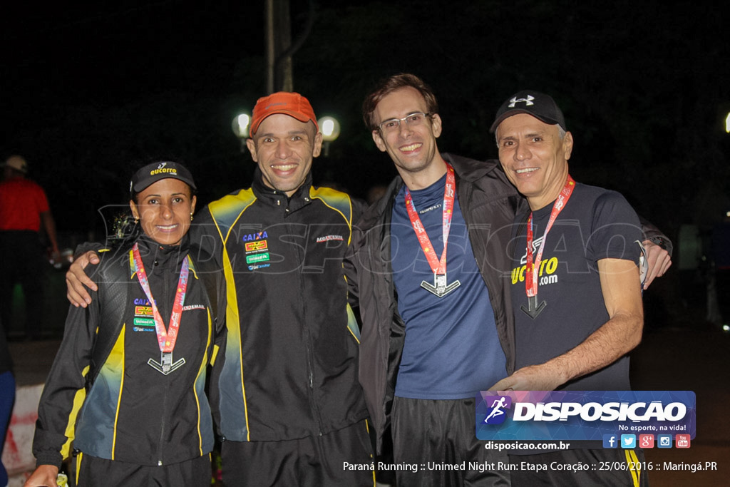 Unimed Night Run: Etapa Coração :: Paraná Running 2016