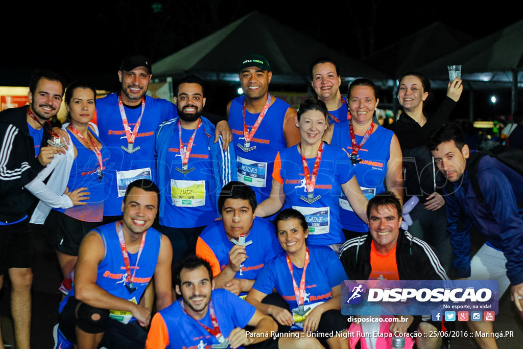 Unimed Night Run: Etapa Coração :: Paraná Running 2016