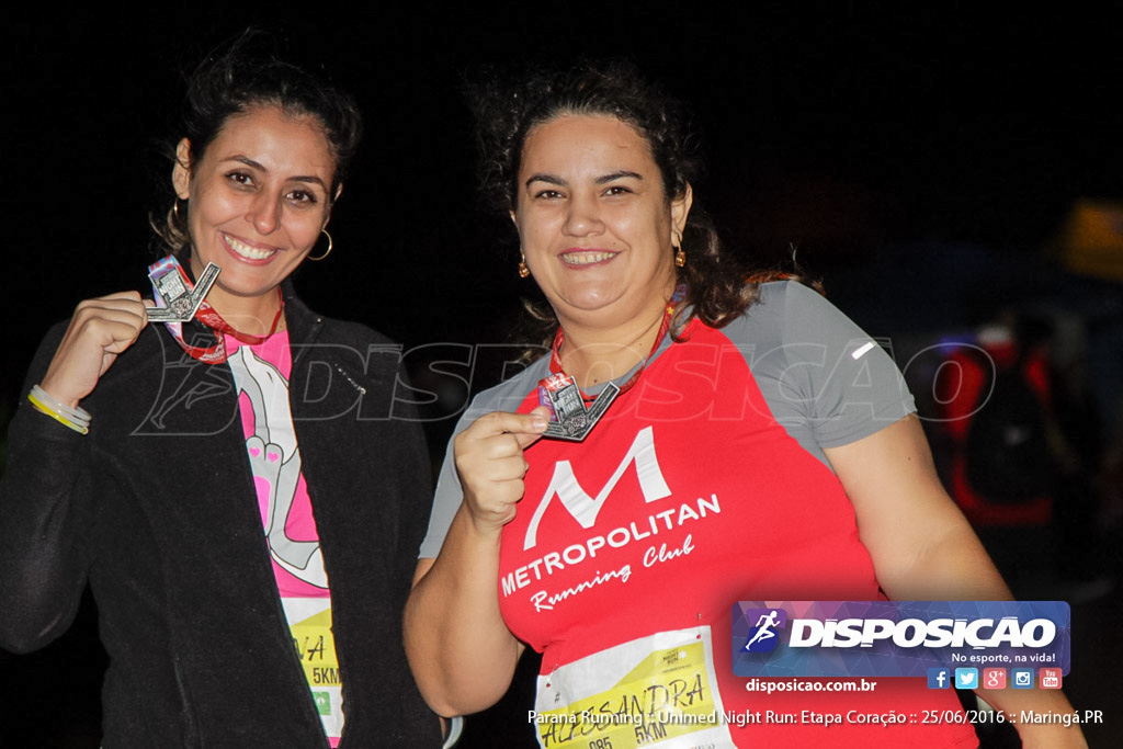 Unimed Night Run: Etapa Coração :: Paraná Running 2016