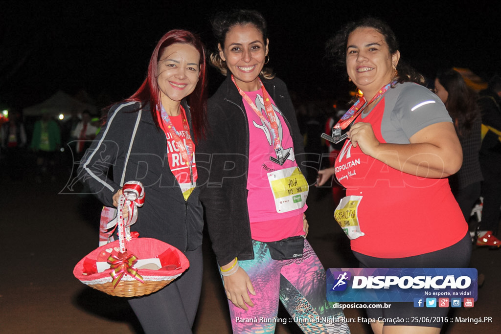 Unimed Night Run: Etapa Coração :: Paraná Running 2016