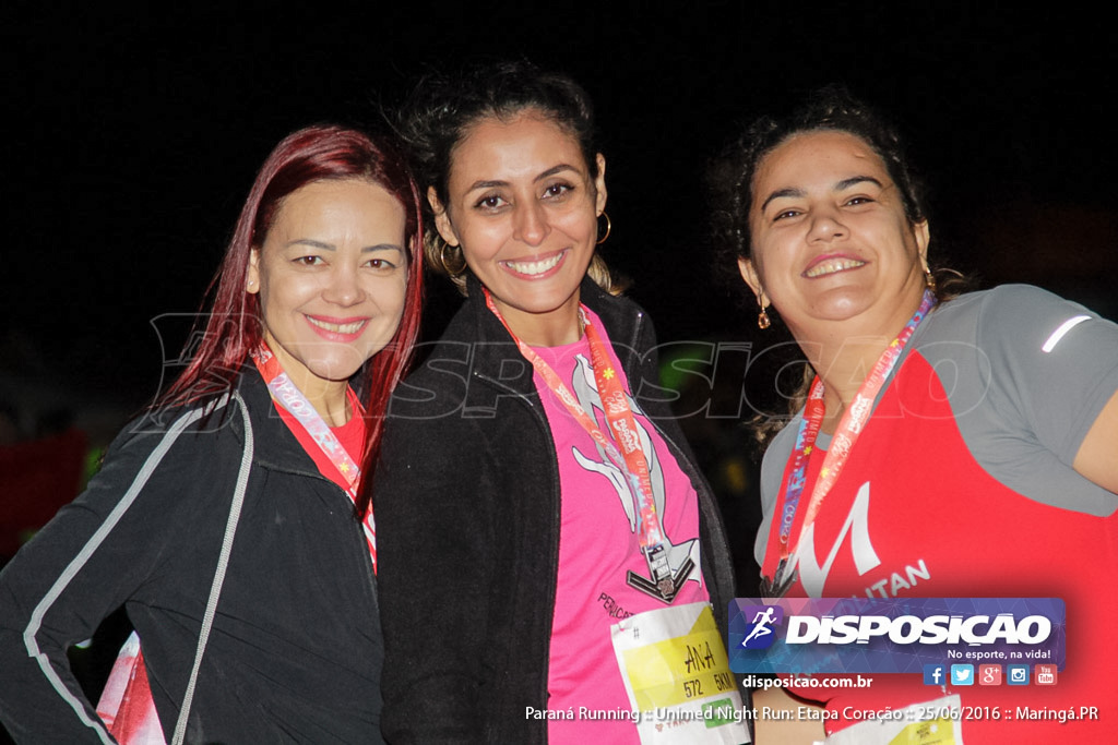 Unimed Night Run: Etapa Coração :: Paraná Running 2016