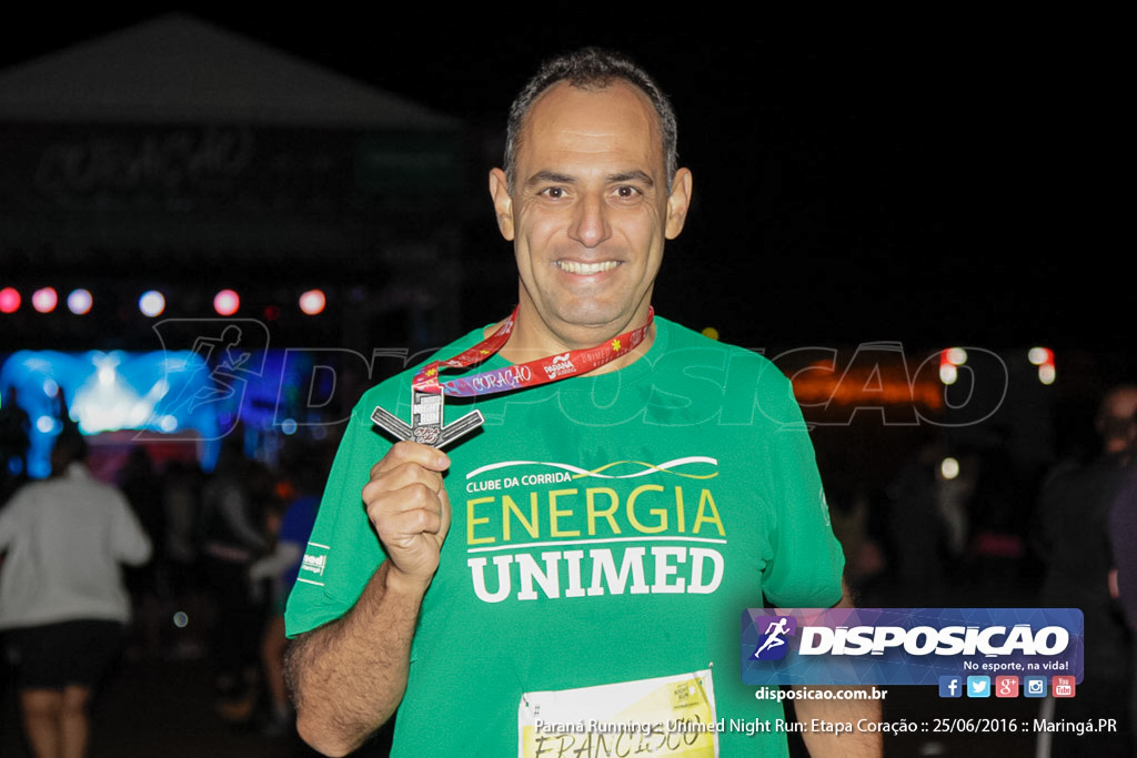 Unimed Night Run: Etapa Coração :: Paraná Running 2016