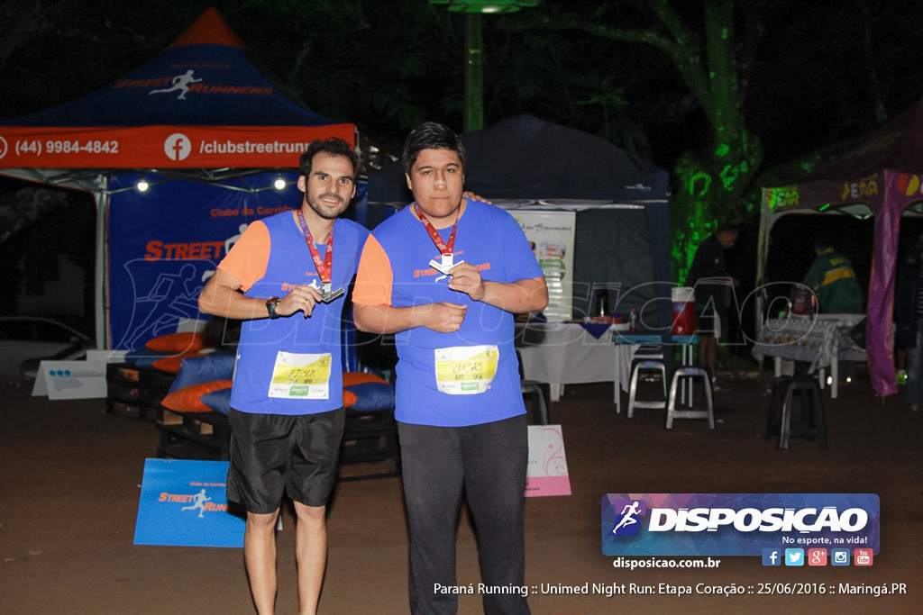 Unimed Night Run: Etapa Coração :: Paraná Running 2016