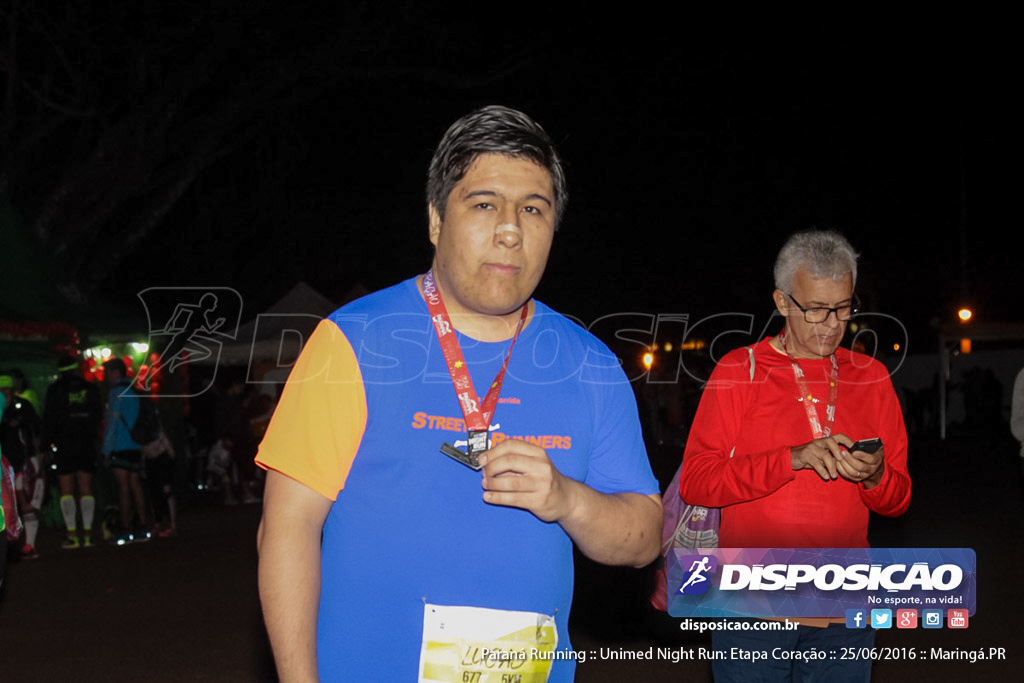 Unimed Night Run: Etapa Coração :: Paraná Running 2016