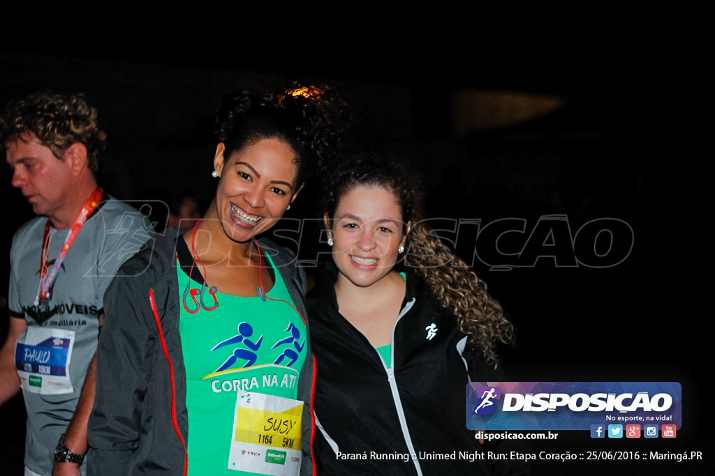 Unimed Night Run: Etapa Coração :: Paraná Running 2016