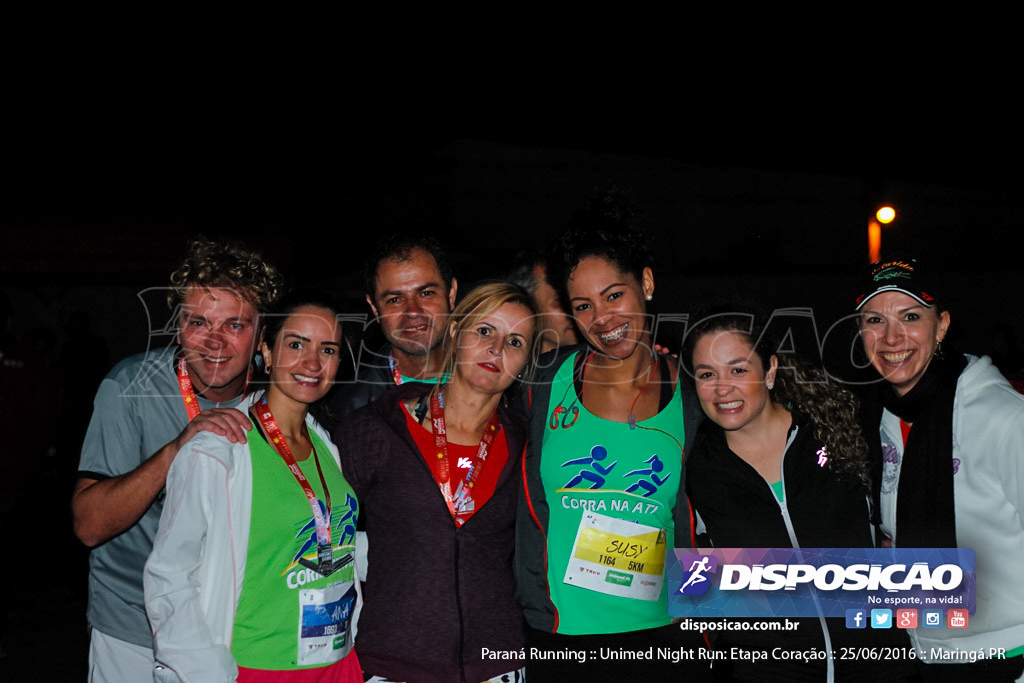 Unimed Night Run: Etapa Coração :: Paraná Running 2016