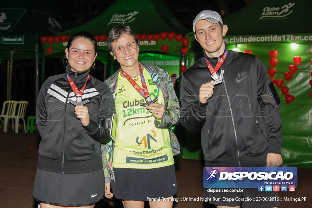 Unimed Night Run: Etapa Coração :: Paraná Running 2016