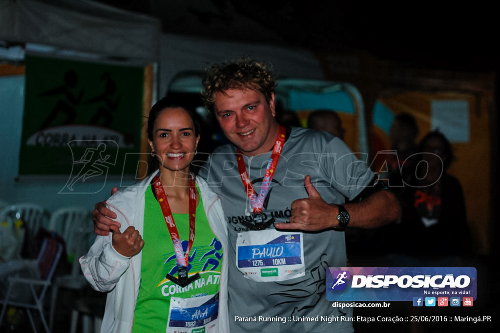 Unimed Night Run: Etapa Coração :: Paraná Running 2016