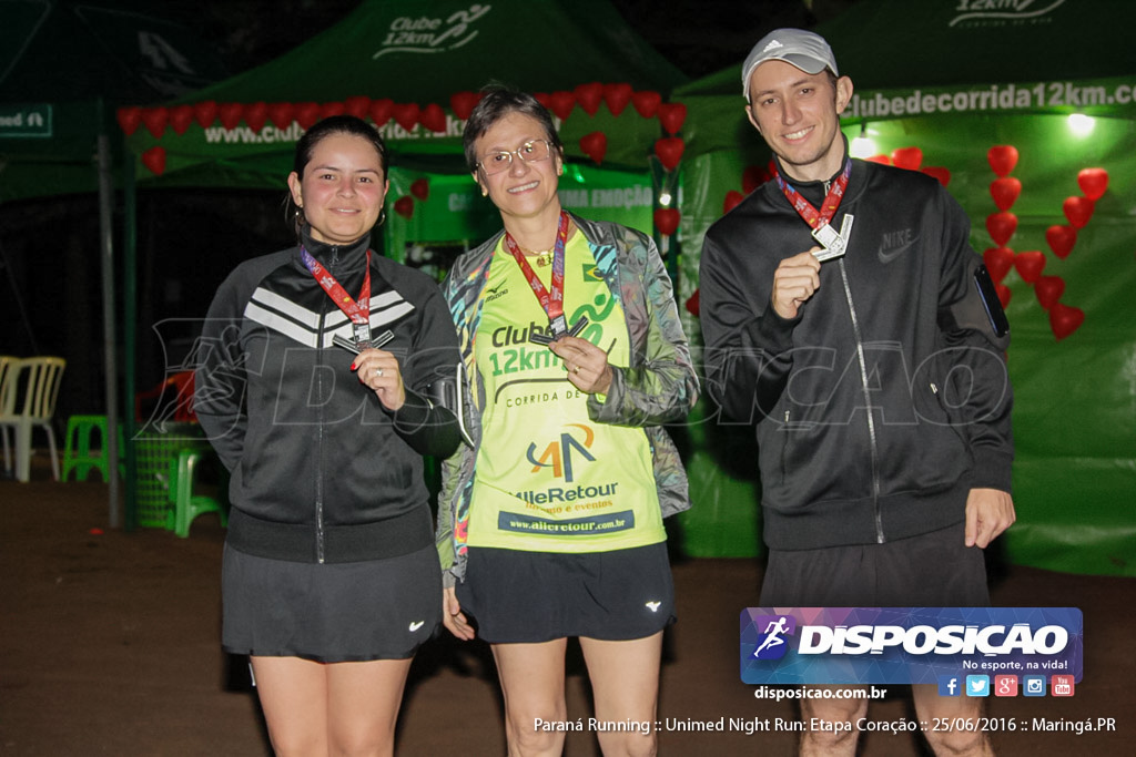 Unimed Night Run: Etapa Coração :: Paraná Running 2016