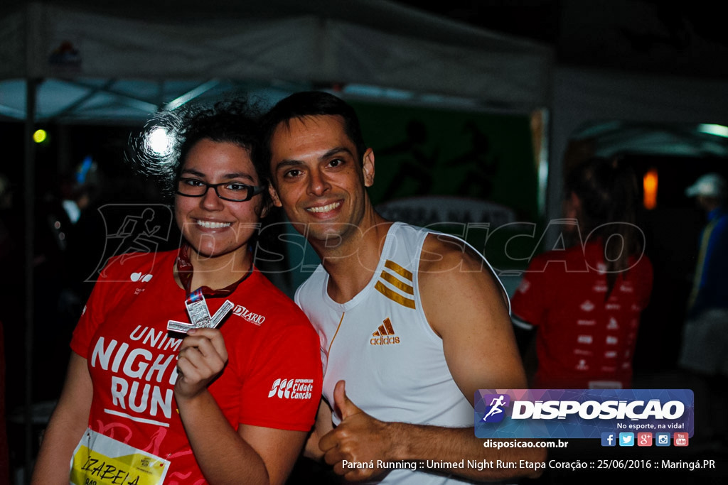 Unimed Night Run: Etapa Coração :: Paraná Running 2016