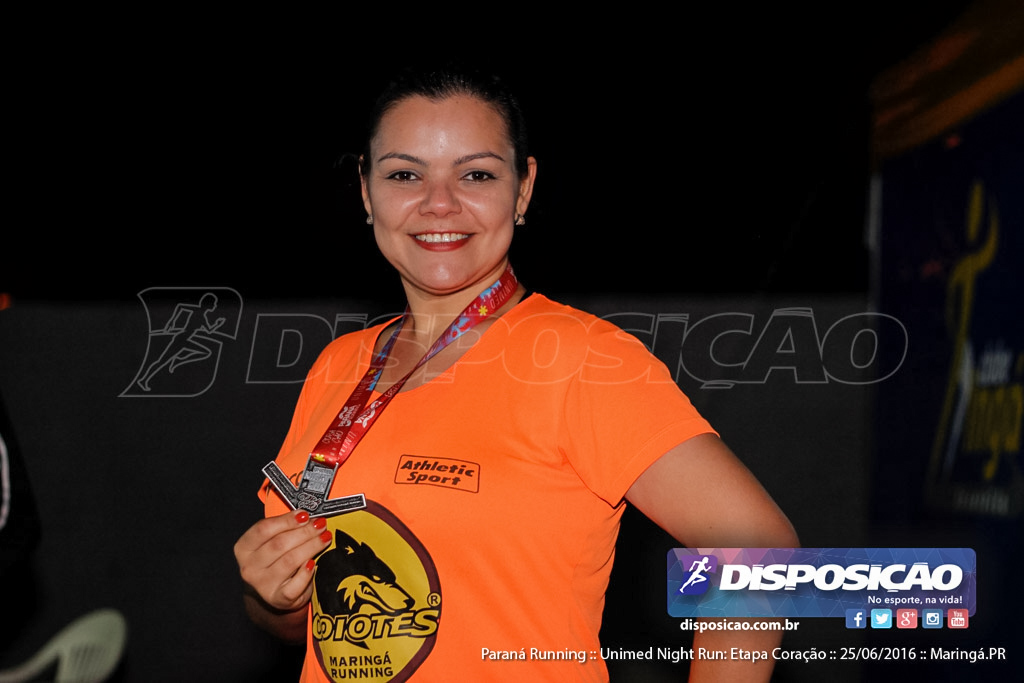 Unimed Night Run: Etapa Coração :: Paraná Running 2016