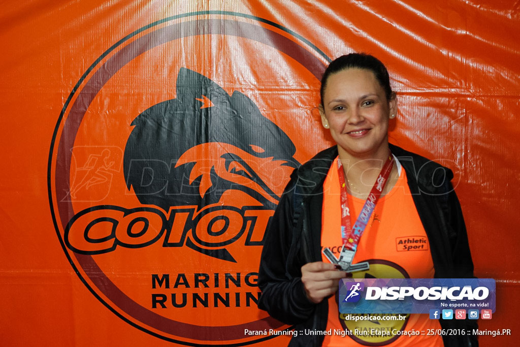 Unimed Night Run: Etapa Coração :: Paraná Running 2016