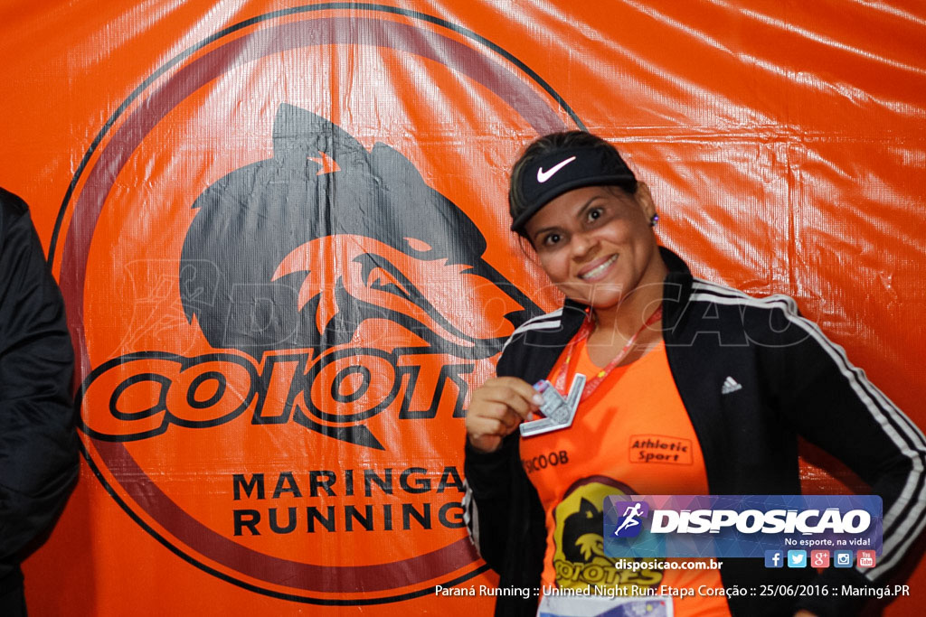 Unimed Night Run: Etapa Coração :: Paraná Running 2016