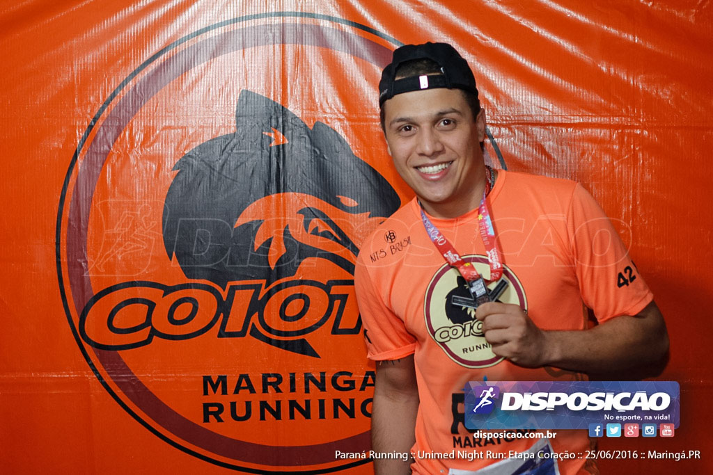 Unimed Night Run: Etapa Coração :: Paraná Running 2016