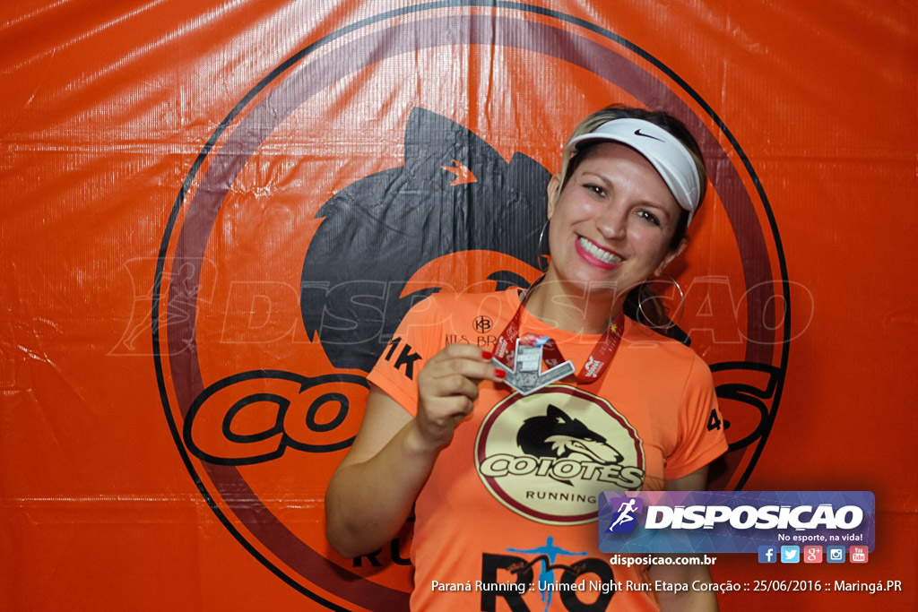 Unimed Night Run: Etapa Coração :: Paraná Running 2016