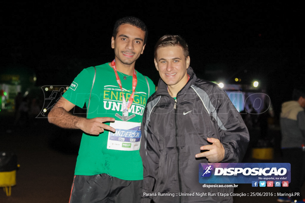 Unimed Night Run: Etapa Coração :: Paraná Running 2016