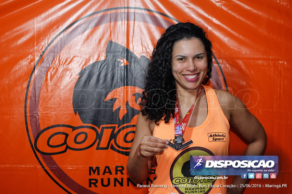 Unimed Night Run: Etapa Coração :: Paraná Running 2016