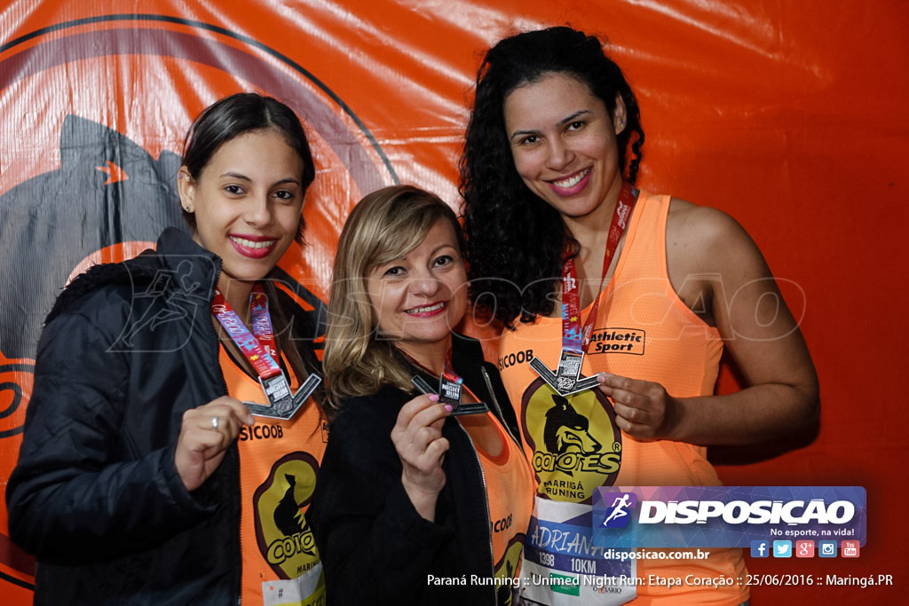 Unimed Night Run: Etapa Coração :: Paraná Running 2016