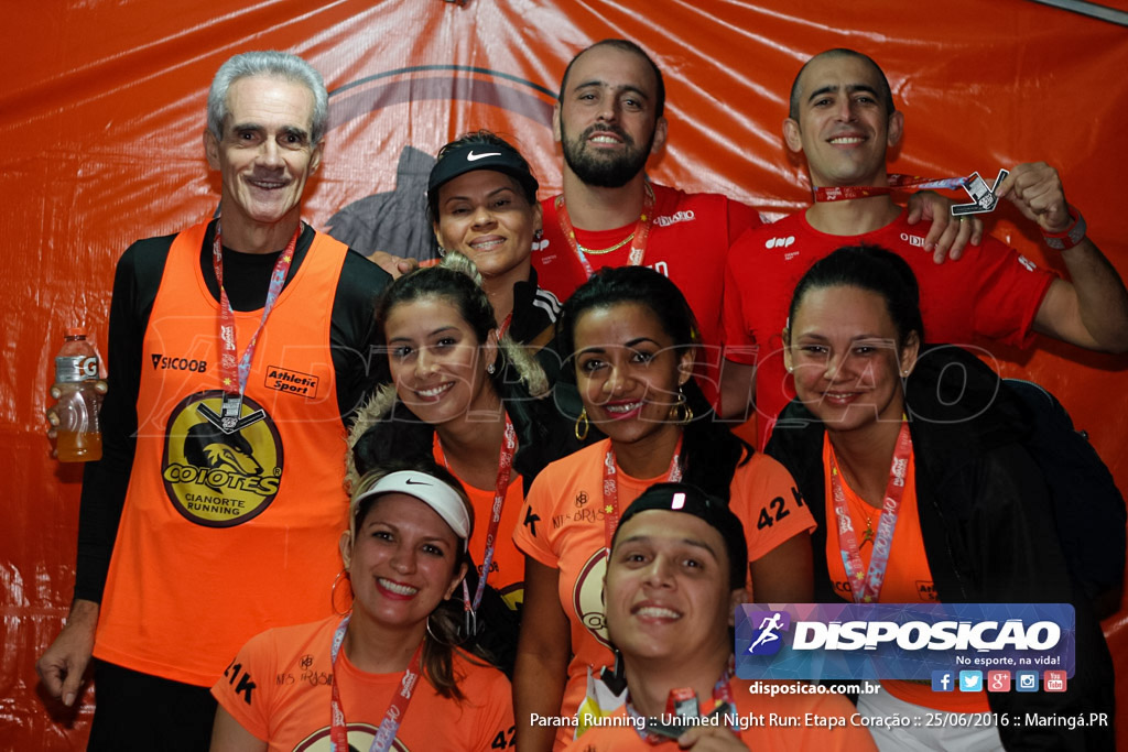 Unimed Night Run: Etapa Coração :: Paraná Running 2016