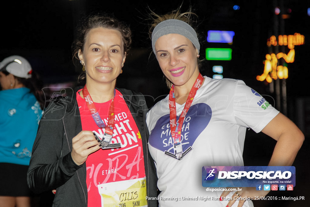 Unimed Night Run: Etapa Coração :: Paraná Running 2016