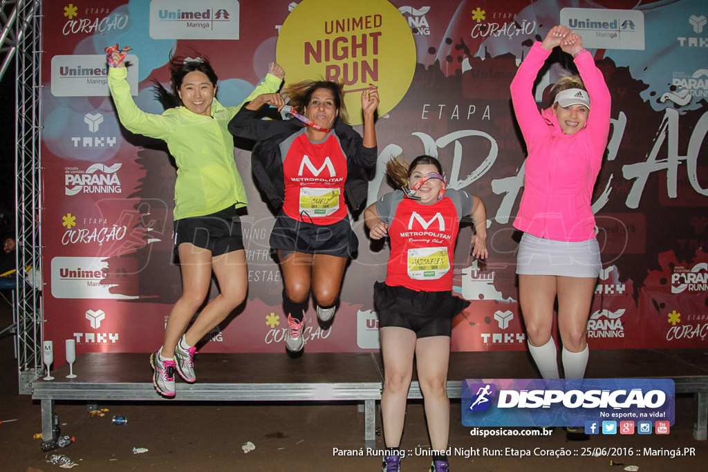 Unimed Night Run: Etapa Coração :: Paraná Running 2016