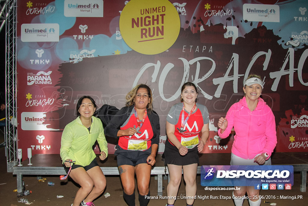 Unimed Night Run: Etapa Coração :: Paraná Running 2016