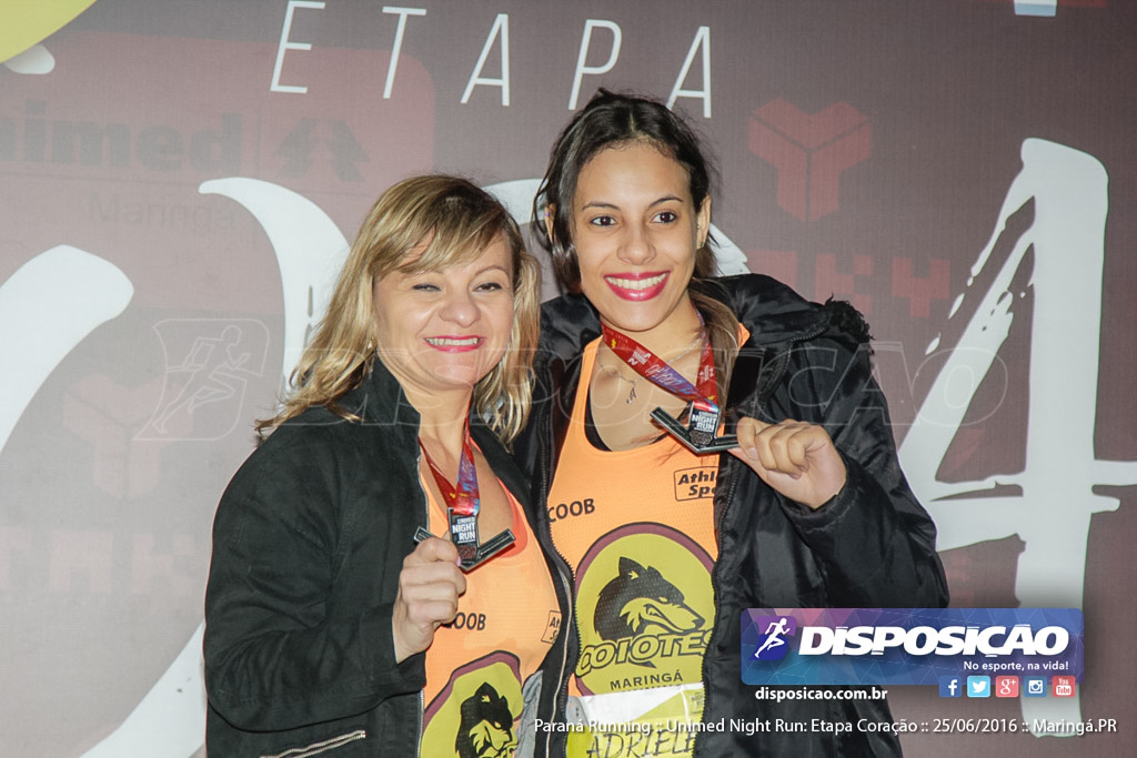 Unimed Night Run: Etapa Coração :: Paraná Running 2016