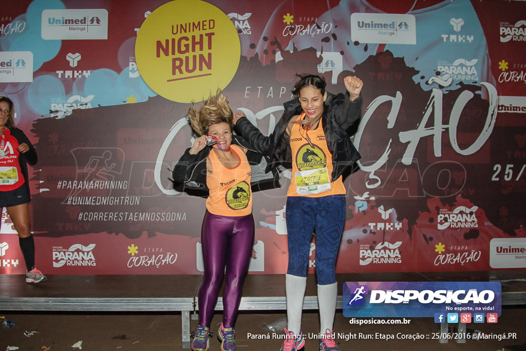 Unimed Night Run: Etapa Coração :: Paraná Running 2016