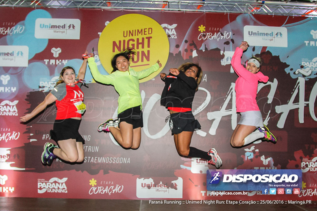 Unimed Night Run: Etapa Coração :: Paraná Running 2016