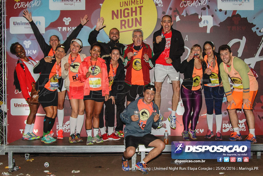 Unimed Night Run: Etapa Coração :: Paraná Running 2016