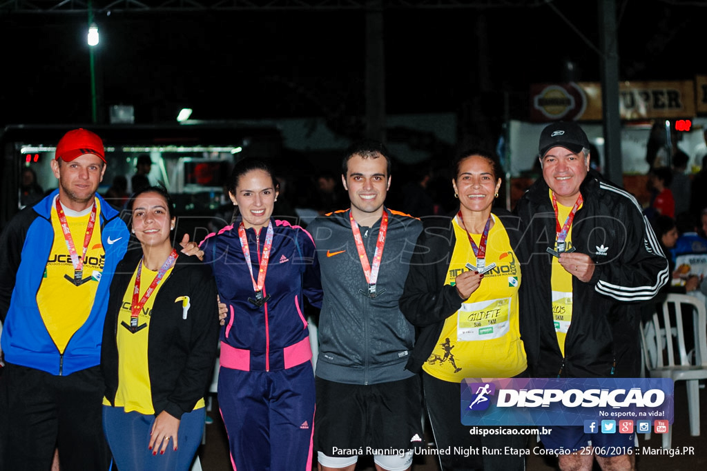 Unimed Night Run: Etapa Coração :: Paraná Running 2016